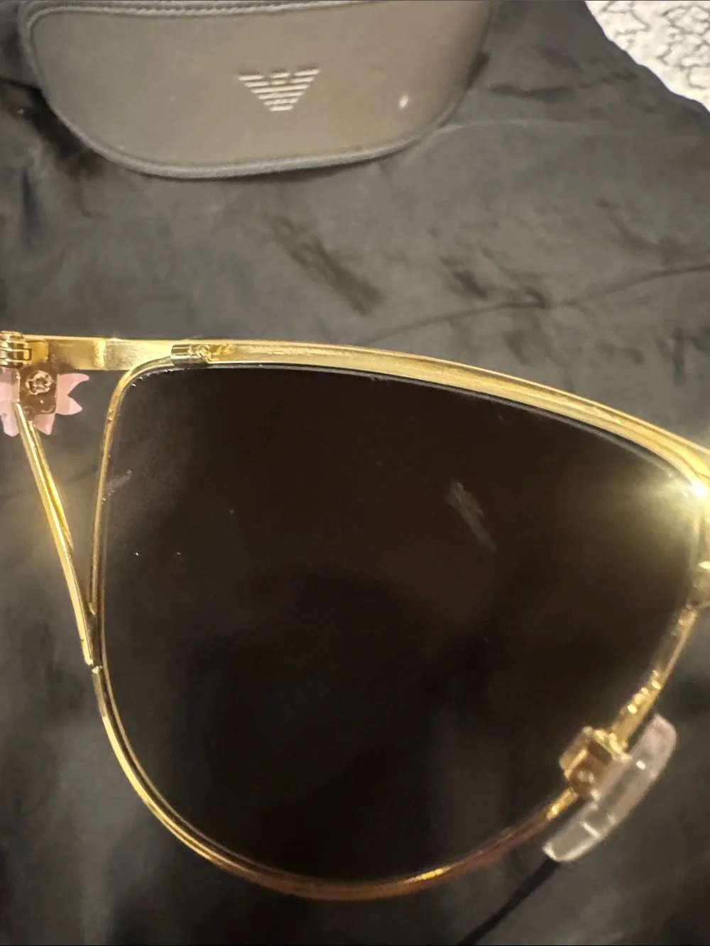 Emporio Armani Women's Blue & Green Aviator Sunglasses